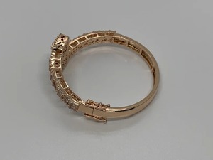 18k Rose Gold Plated Women’s <b>Men</b>’s Baguette Iced Tennis Link Bracelet Bangle7mm Moissanite Diamond Bracelets - Product Image 4