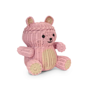 Lovely Bear Shape Toy <b>Storage</b> <b>Basket</b> Woven Rattan Kids Room Furniture Nursery Room Organizer Best For <b>Storage</b> Wholesale - Product Image 3