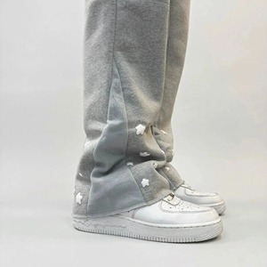 Ensemble de survêtement unisexe gris à capuche 100 % coton, couleur unie, décontracté, pour l'automne, avec imprimé étoile et logo frontal - Product Image 6