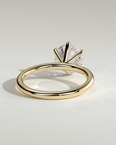 แหวนเพชรเม็ดเดี่ยวทรงกลม 2 กะรัต ทองคำแท้ 14K เพชรเลี้ยงในห้องปฏิบัติการ 6 กรงเล็บ E VVS2 แหวนหมั้นระดับพรีเมียม 2026 - Product Image 3