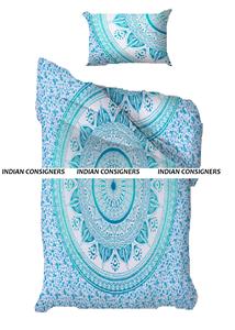 Funda de edredón de algodón étnico con mandala, fundas de almohada, tamaño individual, ropa de cama sólida de proveedores indios - Product Image 6