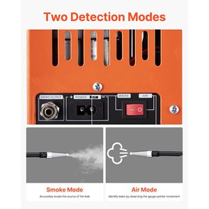 Détecteur de fuite de fumée automobile 12V DC, testeur de diagnostic EVAP sous vide avec pompe à air intégrée et manomètre, 2 modes pour camion - Product Image 4