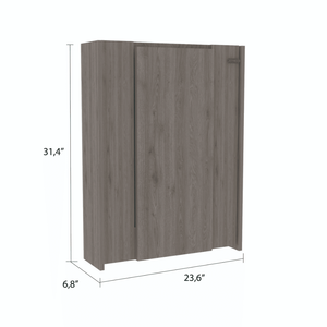 Ensemble de cuisine Wilmington à 10 étagères, 2 pièces, îlot de cuisine et table fonctionnelle blancs et gris clair - Product Image 5