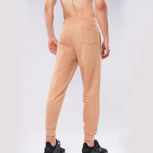 Pantalon décontracté pour homme, coupe droite légère, rayé, en molleton épais 450 GSM, respirant, style vintage, uni - Product Image 2