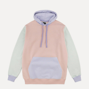 Sweat-shirts à capuche pour hommes, coupe ample, color block, chauds pour l'hiver, usage décontracté, logo personnalisé, teinture unie - Product Image 6