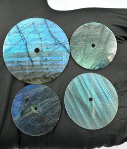 blue fire labradorite Flat Back Watch Dial 28.5 mm 1 mm Thickness 2mm Center Hole watch <b>Face</b> - Product Image 1