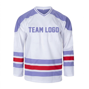 Maillots de hockey sur glace personnalisés en polyester respirant à 100 % avec impression numérique, anti-bactériens et séchage rapide – Meilleur prix de gros - Product Image 4