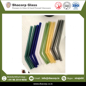 Pailles en verre transparentes durables avec brosse de nettoyage pour un usage quotidien, cafés et restaurants - Product Image 6