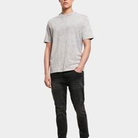 T-shirts pour hommes coupe ajustée, effet délavé, 100% coton, écologiques, séchage rapide, manches courtes, haute qualité, style décontracté, col rond, streetwear