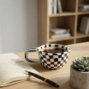 Classic 2026 Hot Selling Ceramic Handmade Custom Print Espresso Coffee for Restaurant Mug Home Decor Sustainable Washable Cup By - Product Image 2