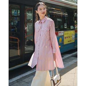 เสื้อเชิ้ตลายทางยาวของเอสเม่ - Product Image 4