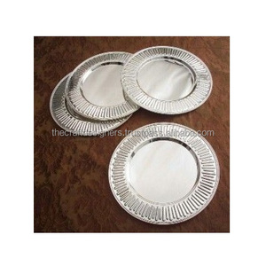 Assiette de présentation élégante en métal pour la décoration de table de mariage, ajoutant une touche de luxe aux dîners et aux événements de célébration - Product Image 6