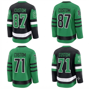 Jersey Hoki Es Bordir 3D Trendy 2026 dengan Cetak Transfer Sublimasi, Bahan Katun/Serat Bambu Mesh 220g, Cepat Kering dan Bernapas - Product Image 1