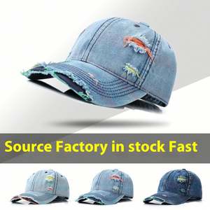 Gorra de Béisbol de Mezclilla Lavada Estilo Retro Artístico Personalizada para Hombre y Mujer, Gorra de Golf Desgastada para Primavera y Otoño, Protección Solar para Exteriores - Product Image 4