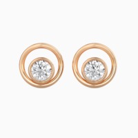Серьги DVINS JEWELS женские с бриллиантами, 14-каратное розовое золото, роскошные, с выращенными в лаборатории бриллиантами 0.5 карата, огранка «Бриллиант», сертификат IGI, для свадьбы