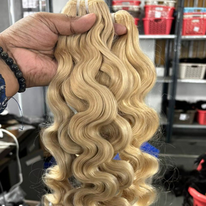Extensions de cheveux humains Remy bouclés doublement étirés, ondulés et raides, naturels, légers, écologiques, en vrac - Product Image 1