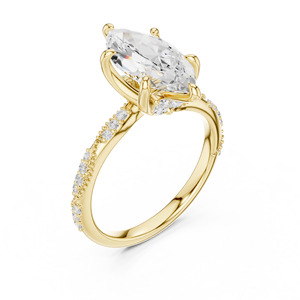 Bijoux Garden Grove Set de bagues de mariée traditionnelles en or 14K - Product Image 3