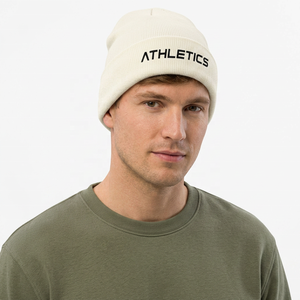 High Quality Winter Plain Dyed Custom Beanie Hat 100% Acrylic Warm <b>Knitted</b> with Custom Logo Embroidery Unisex Adult - Product Image 4