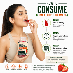 Gomitas Premium para Reforzar el Sistema Inmunitario con Baya del Saúco, Vitamina C, Vitamina D3 y Zinc, Apoyo Inmunitario Diario para Adultos y Niños - Product Image 6
