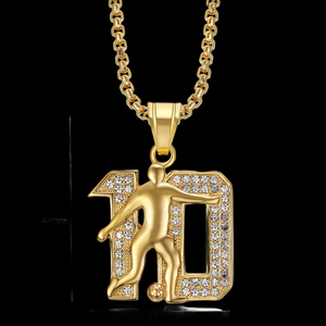 Gold Plated <b>Iced</b> <b>Out</b> Mossinate Hip Hop Diamond Pendant Necklace for Streetwear Fashion and Celebrity Inspired Looks - Product Image 4