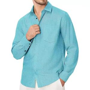 Camisa Ligera para Hombre con Botones, la Mejor Calidad, Superventas, Tendencia, Precio al por Mayor, Camisa con Botones con Logotipo/Colores Personalizados - Product Image 1
