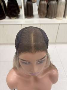 Venta de Fábrica: Cabello Humano Virgen Chino para Pelucas con Frente de Encaje, 150% de Densidad, Base Transparente, Longitud Corta, Tamaños de Gorra Pequeños/Grandes - Product Image 6