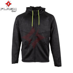 เสื้อฮู้ดมอเตอร์ไซค์แบบยูนิเซ็กซ์ FLASH GEAR พร้อมชุดเกราะป้องกันเต็มตัว ซับในถอดออกได้ พร้อมแผ่นป้องกันแรงกระแทกที่ได้รับการรับรองมาตรฐาน CE แบบซิป - Product Image 2