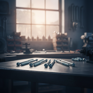 Tornillos para Madera PDC de Doble Rosca Métrica/Pulgada M6-M12, Cabeza Ranurada, Rosca Parcial, Clase 4.8 y 6.8, Acero al Carbono Zincado DIN - Product Image 1