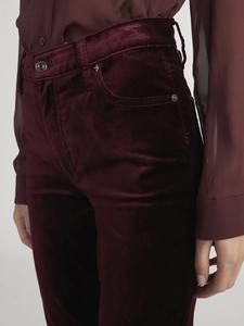 Women's Loose Fit Breathable Fleece <b>Jogger</b> Trousers Custom Logo Printed Mid Waist Casual Flat Front Design for Winter Plain Dyed - Product Image 3