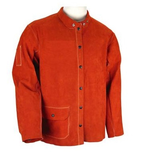 Professional Workshop Leather Welding <b>Jackets</b> <b>Spark</b> Protection Coat Reinforced Stitched Heat Resistant Safety Wear Shackets - Product Image 4