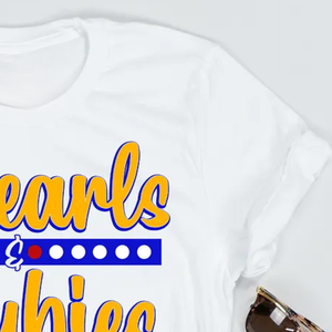 Camiseta con 10 Perlas y 2 Rubíes, Camiseta de Algodón con Estampado Personalizado, Unisex, Cuello Redondo, Informal, con Diseño Gráfico, Moda Urbana, Venta al Por Mayor, OEM - Product Image 4