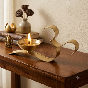 Luxury OM Diya Handmade Traditional Puja <b>Lamp</b> Bulk Supply & Wholesale for Best Price - Product Image 3