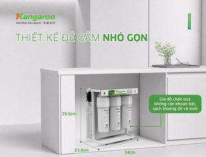 เครื่องกรองน้ำใต้ซิงค์ 10 ขั้นตอน ดีไซน์กะทัดรัด รุ่น Kangaroo สำหรับครัวเรือน ระบบกรองน้ำแบบ Reverse Osmosis พร้อมระบบไฮโดรเจน - Product Image 4