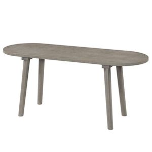 Panca in Legno Grigio da 43 Pollici in Stile Rustico, Impermeabile e Resistente ai Graffi, per Sala da Pranzo o Patio, Posti a Sedere per 2 Persone - Product Image 3