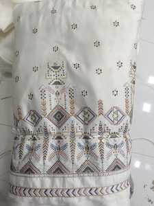 Tela de crepé Cobra con acabado lujoso y textura tejida para conjuntos de boda Sherwani Kurta, atuendos de novio, seda Mali - Product Image 1