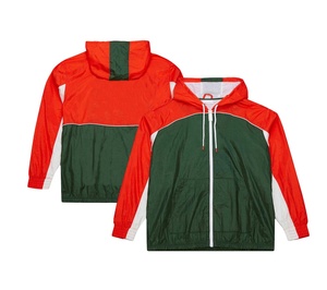 Outdoor Retro Sports Top Color Block <b>Track</b> Windbreaker <b>Jacket</b> Zip Mesh Lining Oversized Nylon <b>Jacket</b> <b>Men</b> - Product Image 4