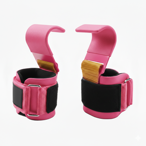 Heavy Duty Weight Lifting Wrist <b>Straps</b> with Hooks Lifting Neoprene 7mm Thickness for Power Lifting and Gym Workouts - Product Image 3