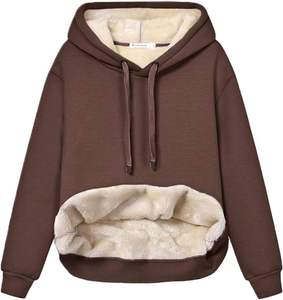 Última moda mujer Sudadera con capucha pulóver manga larga en blanco Casual venta al por mayor 100% algodón precio barato alta calidad diseño personalizado - Product Image 3