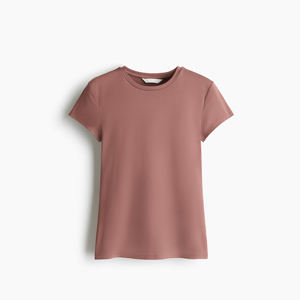 Camiseta Deportiva Informal para Mujer, de Microfibra Elástica, Corte Ajustado, Suave, Ligera, Transpirable, para Uso Diario - Product Image 3