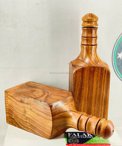 Botella de Agua de Madera Hecha a Mano de 500 ml para Yoga, Ecológica, Apta para Lavavajillas, Personalizable, Unisex, Moderna, Minimalista, con Pajita, Resistente al Calor - Product Image 3