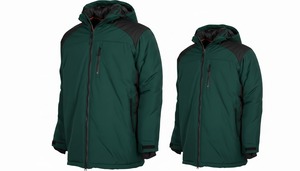 Customized Hooded <b>Men</b> Winter <b>Jacket</b> Zipper Waterproof Breathable Solid Pattern Polyester Wadding Windproof Warm for Plus Sizes - Product Image 2