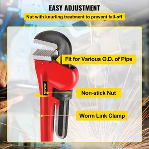 Chiave a Tubo Dritta da 51 Pollici con Manico in Ghisa Resistente e Gancio, Utensile Premium - Product Image 5