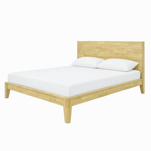High Quality Rubberwood Bed <b>Frame</b> Tool-Free Assembly Japanese Joinery Platform Queen size Platform Beds Simple Bedroom Furniture - Product Image 2