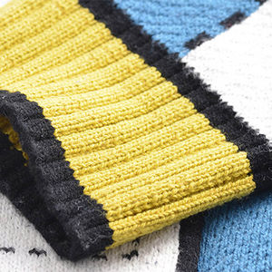 Cárdigan de Punto a Rayas para Niñas, Primavera y Otoño 2026, Suéter Fino, Elegante y Versátil de Algodón con Apliques Bordados - Product Image 3