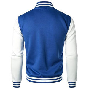 Custom Unisex Hooded Varsity <b>Jacket</b> Stand Collar 100% Cotton Woven Fabric Coated Front Windproof Breathable <b>Winter</b> Geometric - Product Image 6