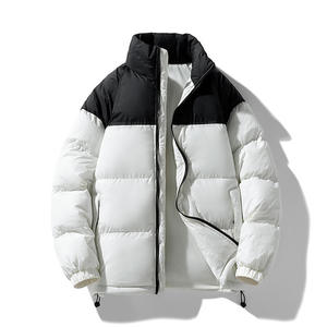 Fully Customized Men's Waterproof Canvas Puffer <b>Jackets</b> Polyester Wadding Filled Winter DDP Shipping - Product Image 6
