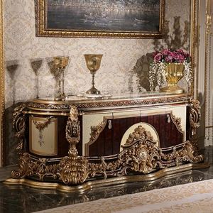 Juego de Sofás de Madera de Teca de Lujo Prestige Palace, Tallados a Mano, Tradicionales, Tapizados, para Sala de Estar - Product Image 6