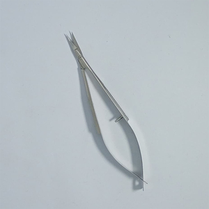 Ciseaux à ressort russes de haute qualité, lame courbée et tranchante, acier inoxydable allemand, 5 pouces, ciseaux à ressort pour manucure et beauté - Product Image 1