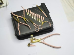 Premium Stainless Steel Micro <b>Bead</b> Extension <b>Kit</b> Pliers Tape Pressing Tool Nano <b>Bead</b> Closing Crimping Tool Teeth Loop - Product Image 6
