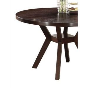 Set da Pranzo 5 Pezzi in Tessuto Grigio Drake e Finitura Espresso, Elegante e Accogliente per la Tua Casa - Product Image 6